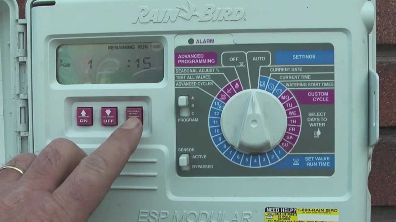 Rain Bird Esp Me Programming Chart