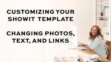 Customizing Your Showit Template | Changing Photos, Text, and Links