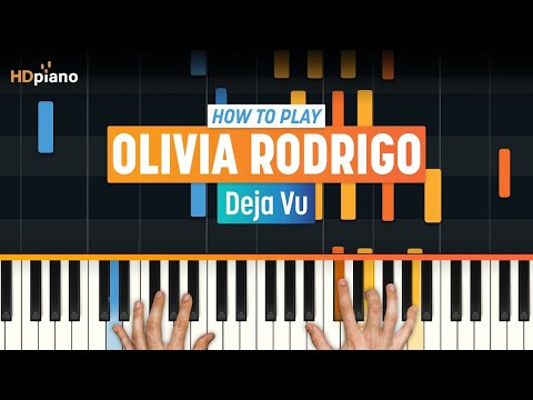 How to Play "Deja Vu" by Olivia Rodrigo | HDpiano (Part 1) Piano Tutorial
