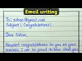 Format of email writing 2023 || Email writing format