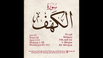 جزا الله خيرا من نشرها سورة الكهف ماهر علوان تلاوة حدر مع النص،Surat Alkahf Text - Maher Elwan