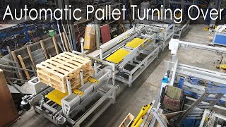 Wooden Pallet Production Line with Automatic Pallet Turning Over