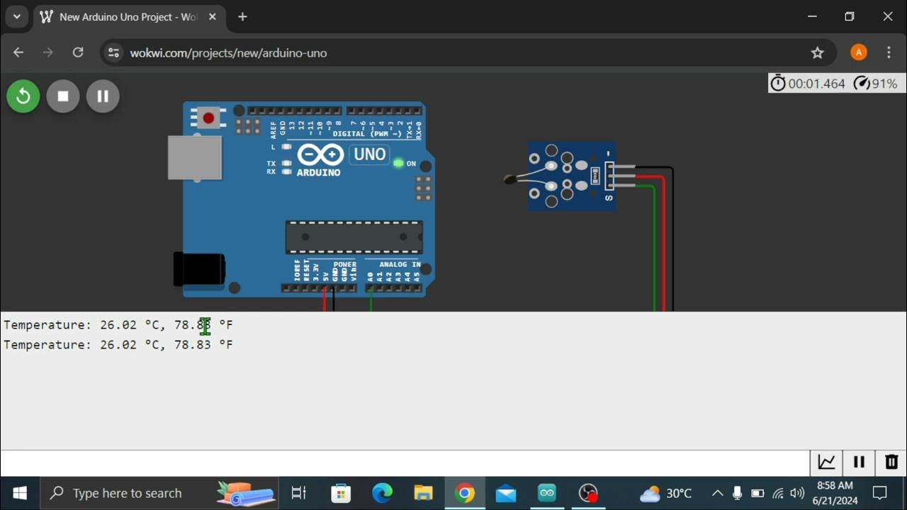 Arduino interface with NTC | Arduino programming | Arduino project ...