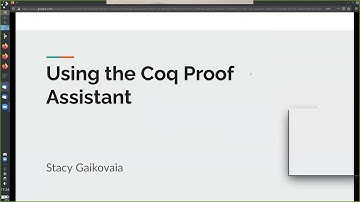 WiCS x CSC: Alt-Tab: Using the COQ proof assistant