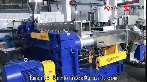 High Caco3 Filler Masterbatch Production Double Stage Compounding and Pelletizing Extruder Line