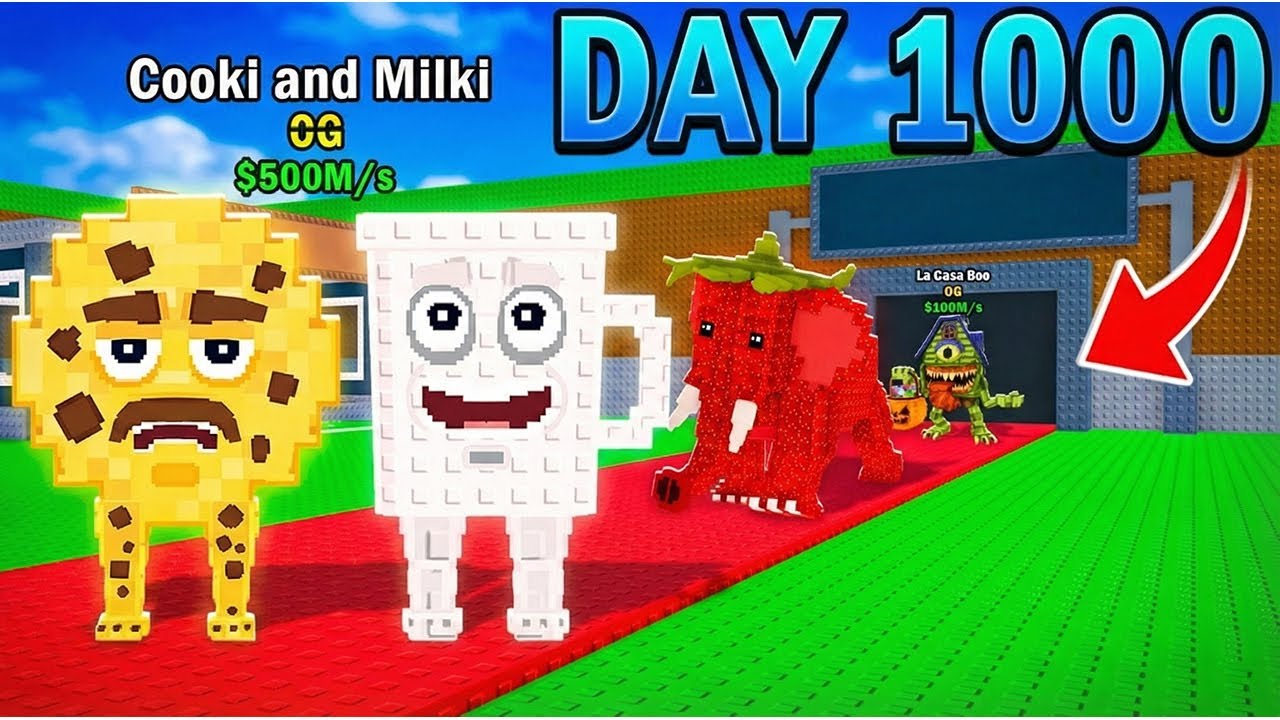 Thử Thách 1000 Ngày Trong Steal a Brainrot !