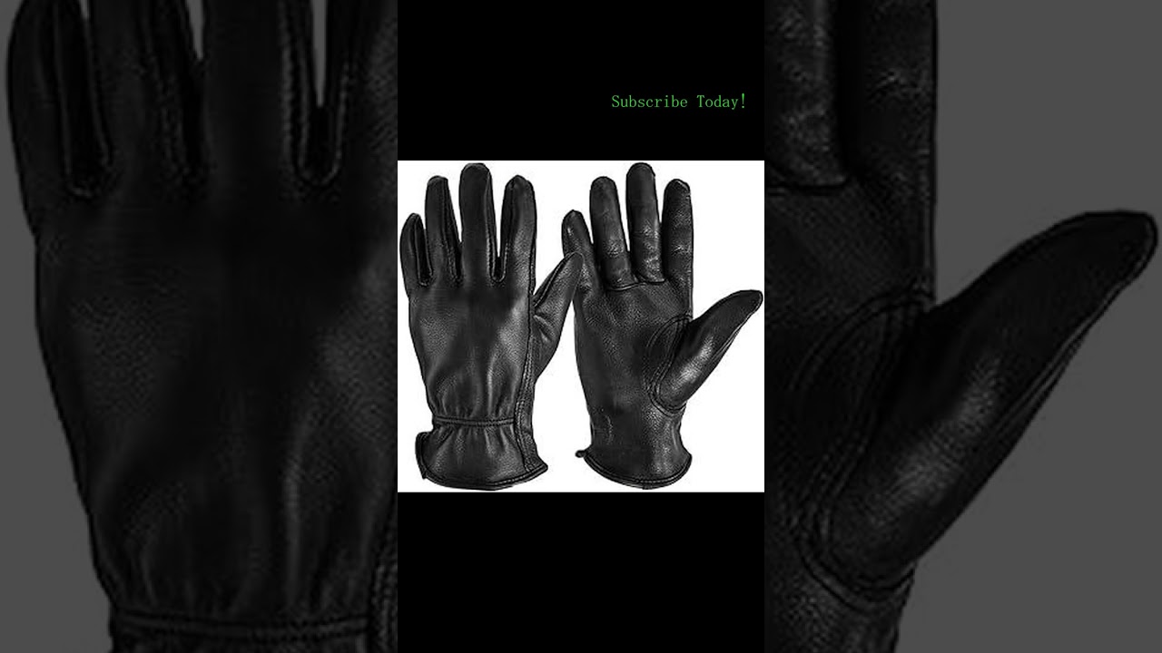 OZERO Leather Work Gloves: Deerskin Garden Gloves for Rubbing & More