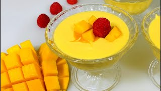 MANGO MOUSSE WITHOUT GELATIN | ONLY 4 INGREDIENT HEALTHY MANGO MOUSSE | बिना जेलेटिन का मैंगो मूस