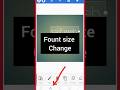 fount size Chang pixel Lab #ytshort #tranding #trendingshortsvideo #ytshorts #saifweb #viralvideo