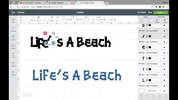 Cricut Design Space - Shadowing a Single Layer Font