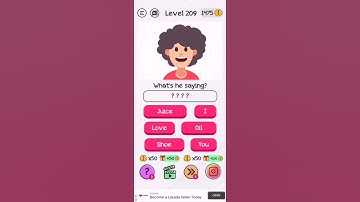 Braindom Level 209 walk through solution