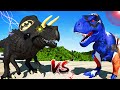 (Jurassic World Evolution🌍) Captain America T-Rex vs Batman Ultimasaurus Dinosaurs Fight