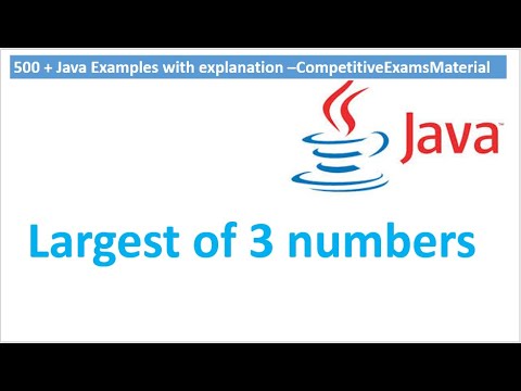 Write a java program to find largest of three numbers? - YouTube