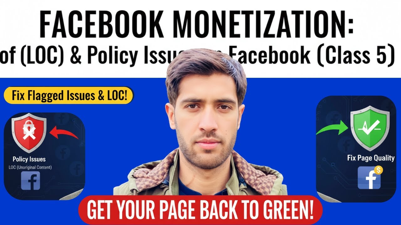 Facebook Monetization Class 5: Master the Art of Fixing Page Quality Issues