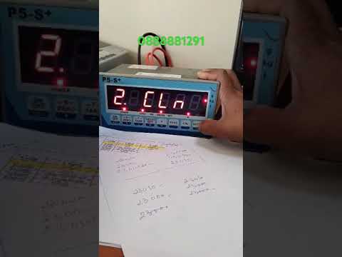 How to calibration truck scale indicator P5-S+ ?speak Khmer