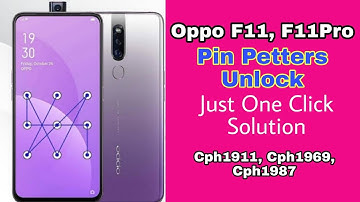 Oppo F11 Pro cph1969 pattern unlock umt