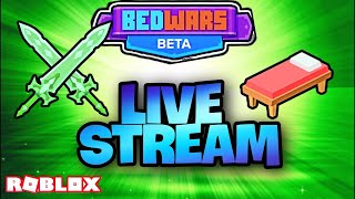 🔴Roblox Bedwars LIVE Playing With Viewers! (ALSO HOSTING CLAN TRYOUTS🥳)