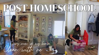 POST HOMESCHOOLING CLEAN WITH ME||MY SIMPLE WAY TO STAY ON TOP OF MY CLEANING ✨
