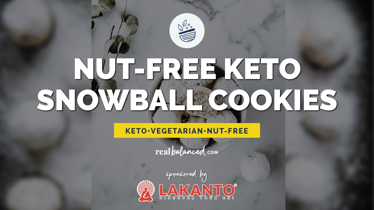 Nut Free Keto Snowball Cookies