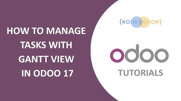 How to Manage Tasks with Gantt View in Odoo 17 | Project Management Tutorial