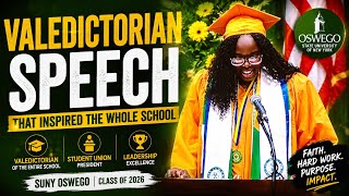 Best Valedictorian Speech of 2026 🎓 | SUNY Oswego Student Leader Inspires the Crowd
