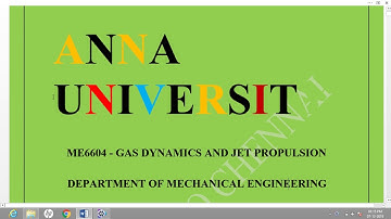 ME6604 -Gas Dynamic and Jet Propulsion|Gdjp |Gas Dynamic and Jet Propulsion important question