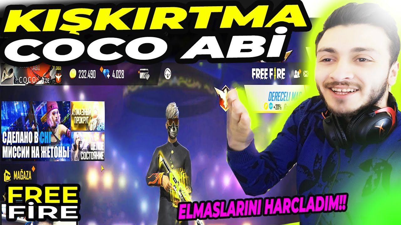 KIŞKIRTMA COCO ABİ`YE 4000 💎 ELMASINI HARCLADİM FREE FİRE