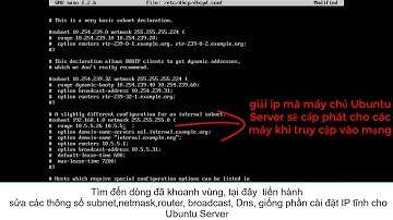 Cài dịch vụ DHCP trên Ubuntu Server