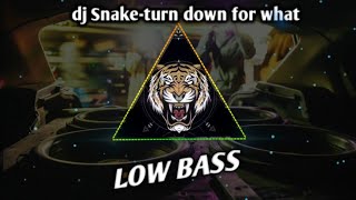 Dj Snake-Turn Down For What (low bass by tiger music)