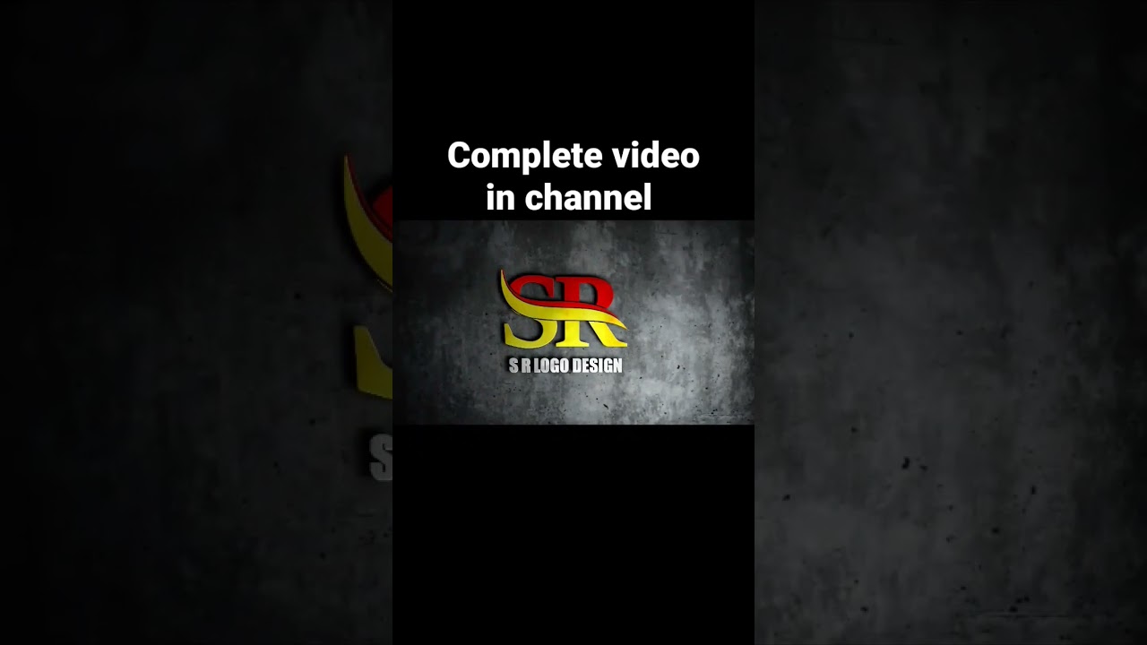 S R logo design in gimp Photoshop Tutorial 