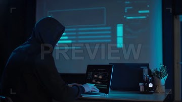 Hacker Stealing Data Stock Video