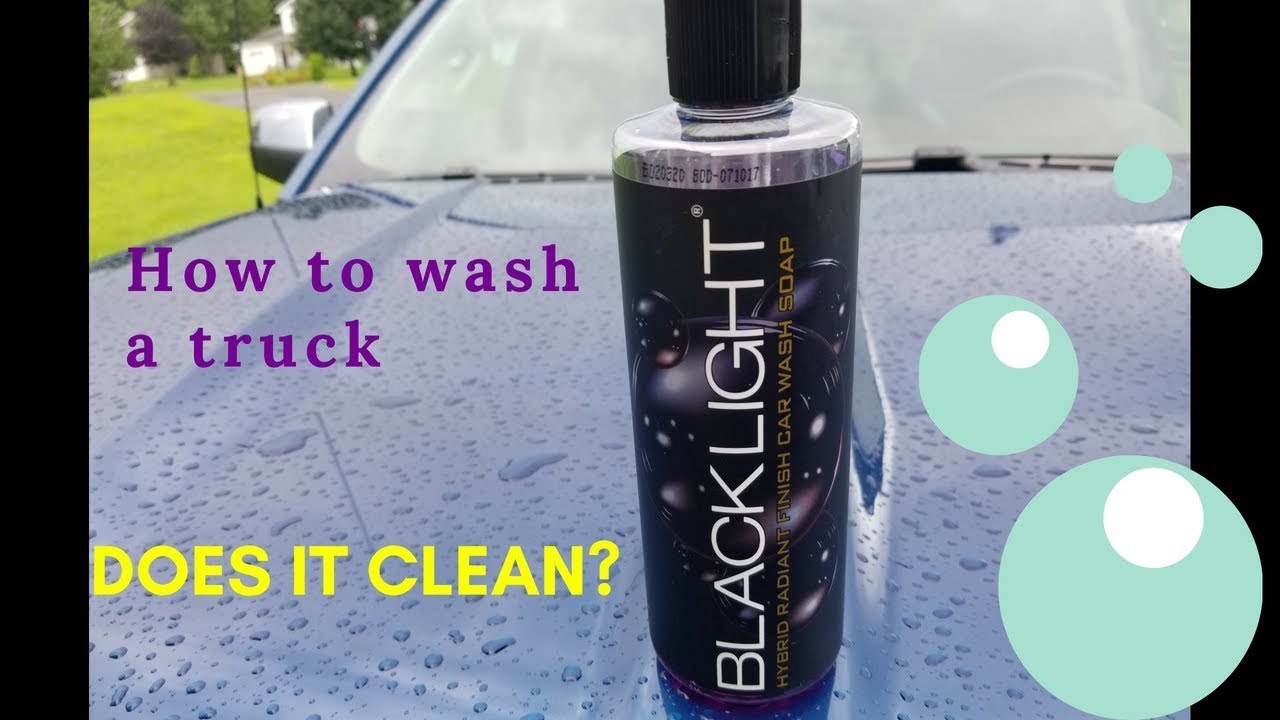 chemical guys blacklight shampoo on a 2018 chevy silverado high