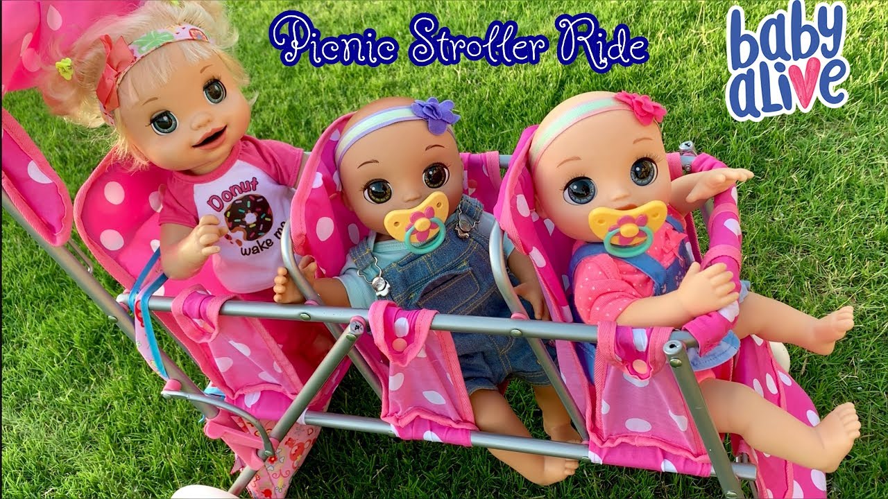 doll triple stroller