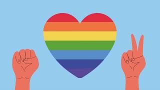 LGBTQ+ Hands Pride Month Animation | Diversity and Inclusion Motion Graphics