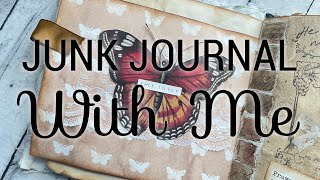 Junk Journal With Me: Making a Junk Journal (Part 6-Decorating Pages) | For Beginners