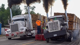 Loaded Semi Drag Racing 2023 Over The Top Diesel Showdown. Onaway Speedway. screenshot 2