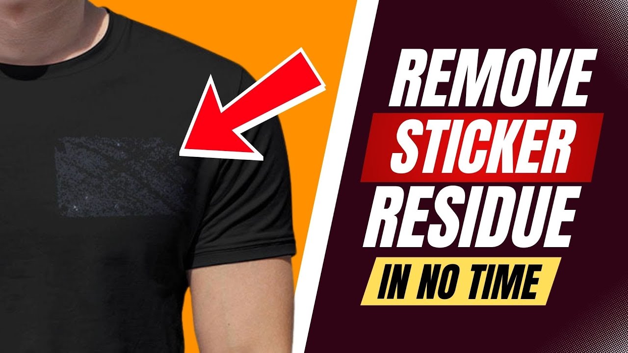 How to Remove Sticker Residue from Clothes (Quickest Way) - YouTube