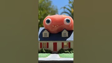 House Blob 🏠 🫠 #weird #blob #melting #miniature