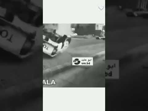 شاهد تحدام هذه السيارة هاذ محزن يارب نجى الساق