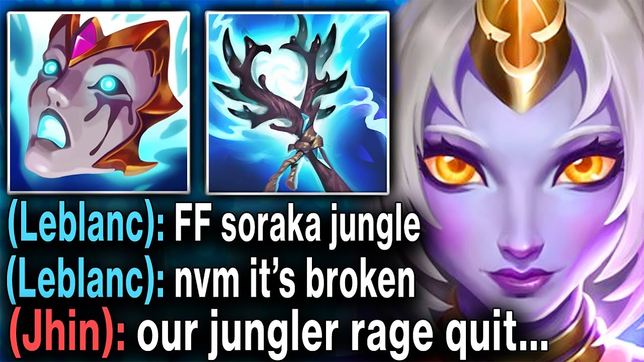 Soraka but I'm Full AP Jungle and it's actually broken (MADE ENEMIES RAGE QUIT TWICE)