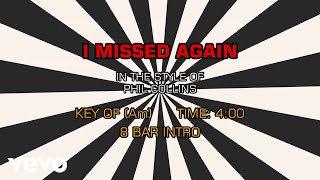 Phil Collins - I Missed Again (Karaoke)