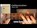 Californication Guitar Lesson | How to play californication