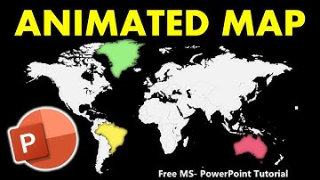 Animated World Map in PowerPoint 🌏