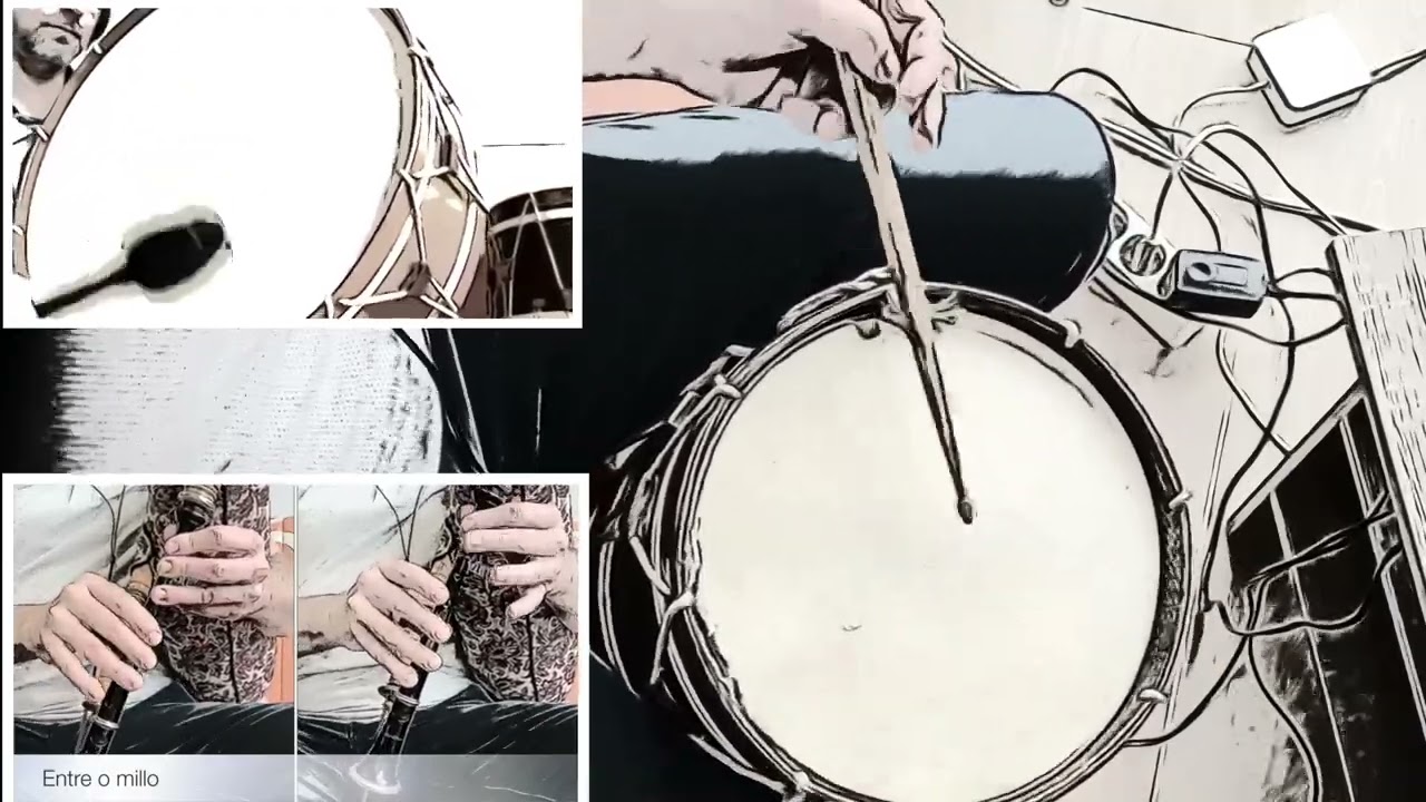 Entre o millo. Percusión
