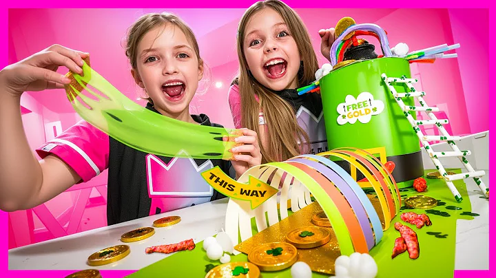 BEST LEPRECHAUN TRAP with GREEN SMORES & CHEETOS!!🍀 Kin Tin Krew DIY St. Patricks Day Craft