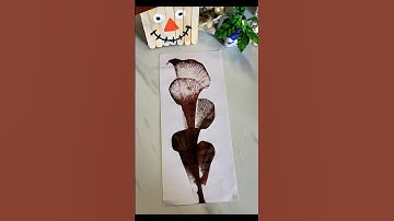 DIY THREAD ART ✨ String Pull Art 🩷 #shorts #paintingideas #easy #watercolor #thread #ytshorts