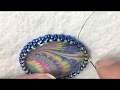 Bead Embroidery with Made Cabochon