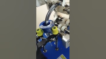Blue Toroidal Coil Core Inductor Semi Automatic Insulation Tape Wrapping Machine Factory
