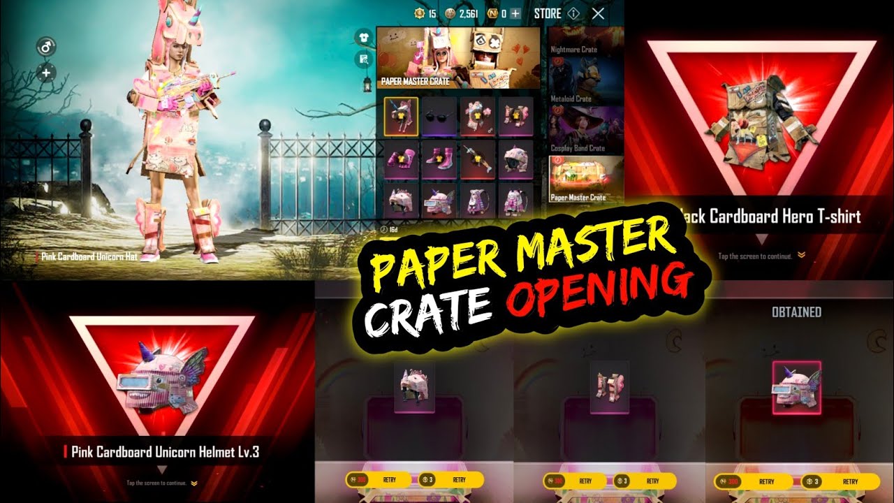PUBG NEW STATE PAPER MASTER CRATE OPENING | PUBG NEW STATE CRATE OPENING