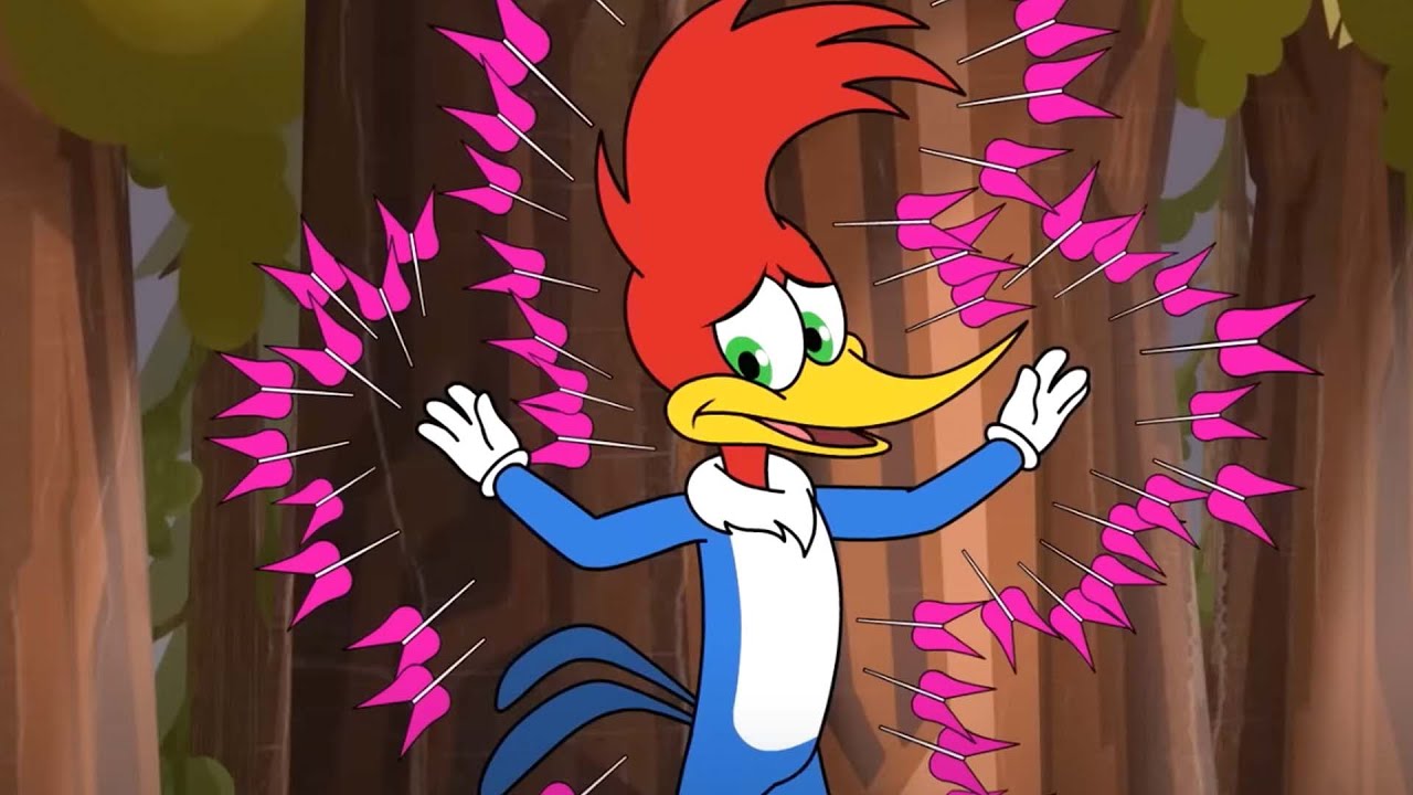 Woody runs away from Cupid | Woody Woodpecker - YouTube
